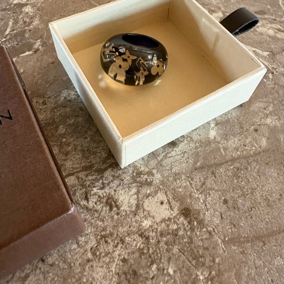 Louis Vuitton Jewelry - Louis Vuitton Black and Gold Ring